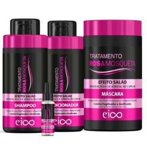 Eico Tratamento Rosa Mosqueta Shampoo 450ml Condicionador 400ml