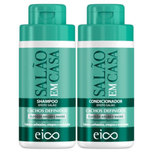 Eico Tratamento Salão Em Casa Cachos Definidos Shampoo Sem Sal 450ml