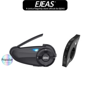 Ejeas Q7 Capacete De Motocicleta Bluetooth Intercomunicador Fone De