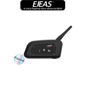 Ejeas V6 Pro Tipo-c Capacete Da Motocicleta Bluetooth Interfone Fone