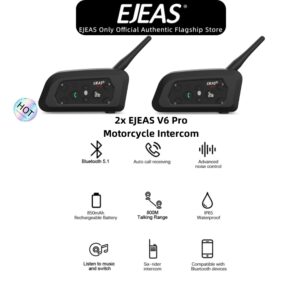 Ejeas V6 Pro Type-c 2 Pack Fone De Ouvido Com Intercomunicador Para