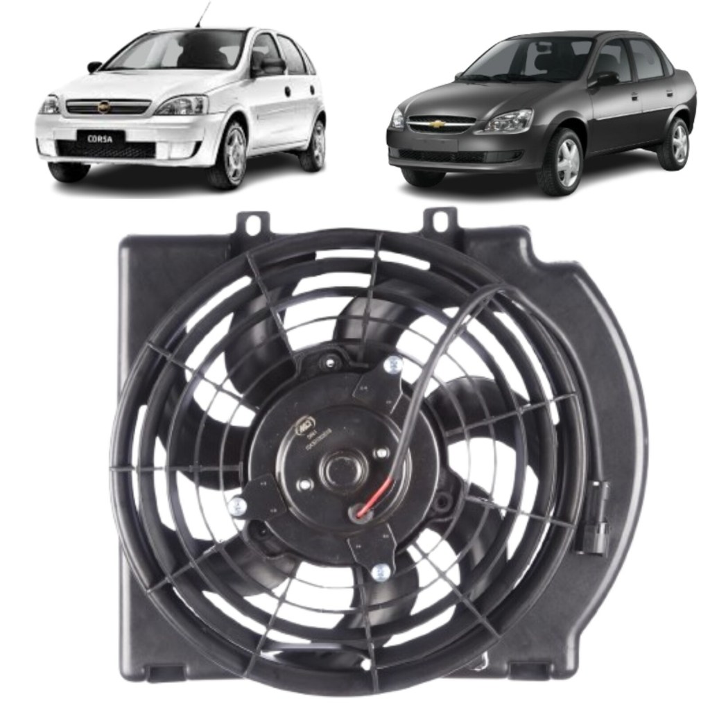 Eletroventilador Ventoinha GM Corsa 2000 2006 C Defletor — Ar e Ventilação