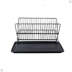 Escorredor de Louça Articulável Dobrável de Aço Preto 30070086 Mor