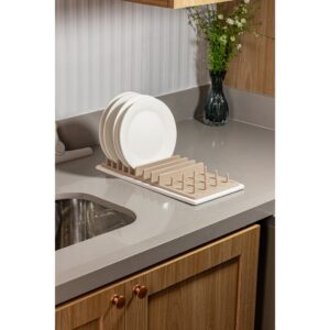 Escorredor de Louça Pedra Diatomita Super Absorvente 37×16,5cm Tapete