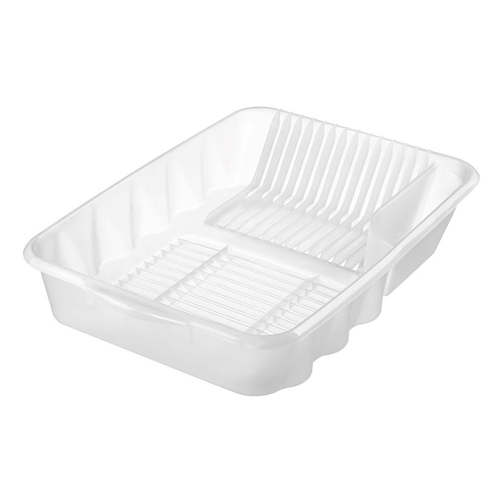 Escorredor de Louça Plástico Extragrande Transparente Sanremo — Cozinha e Utensílios
