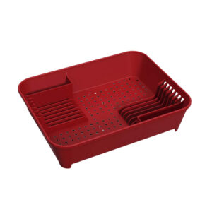 Escorredor de Louças 14 Pratos Coza Basic Vermelho Bold Brinox 10848