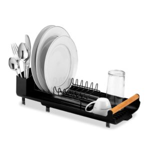 Escorredor de Louças Extensível Black Versátil Compacto, Sofisticado