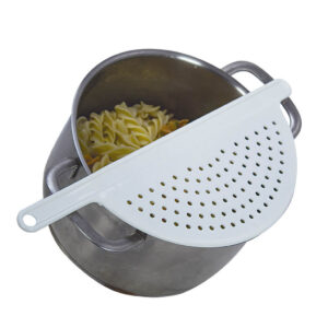 Escorredor para Panela Meia Lua para Cozinha Preparo de Alimentos Uso — Cozinha e Utensílios
