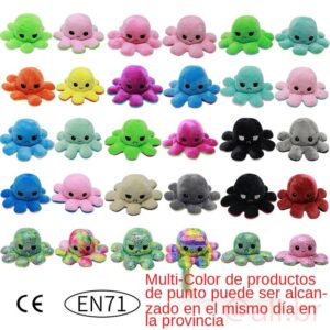 Escova polvo fidget toy pop de pelúcia reversível do humor