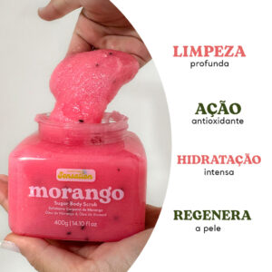 Esfoliante Corporal de Morango Cicatribem Sensation Sugar Body Scrub