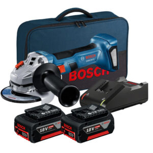Esmerilhadeira Bosch 2 Bateria 4ah Gws 18v-8 Brushless Com Carregador