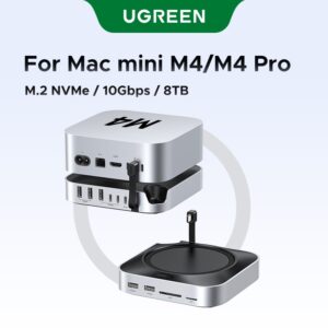 Estação De Acoplamento Ugreen USB Hub Para Mac Mini M4 M4 Pro M 2