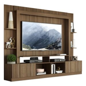 Estante com Suporte para TV até 65" Multimóveis Oslo Madeirada — TV e Vídeo