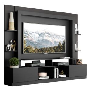 Estante com Suporte para TV até 65″ Multimóveis Oslo Preta