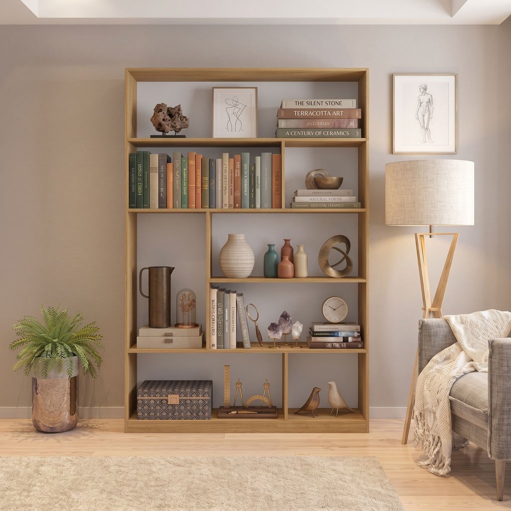 Estante de Livros 120 cm X 180 cm 5 Prateleiras Seattle Yescasa