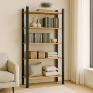 Estante Organizador Livreiro Industrial de Estilo Vintage c 5