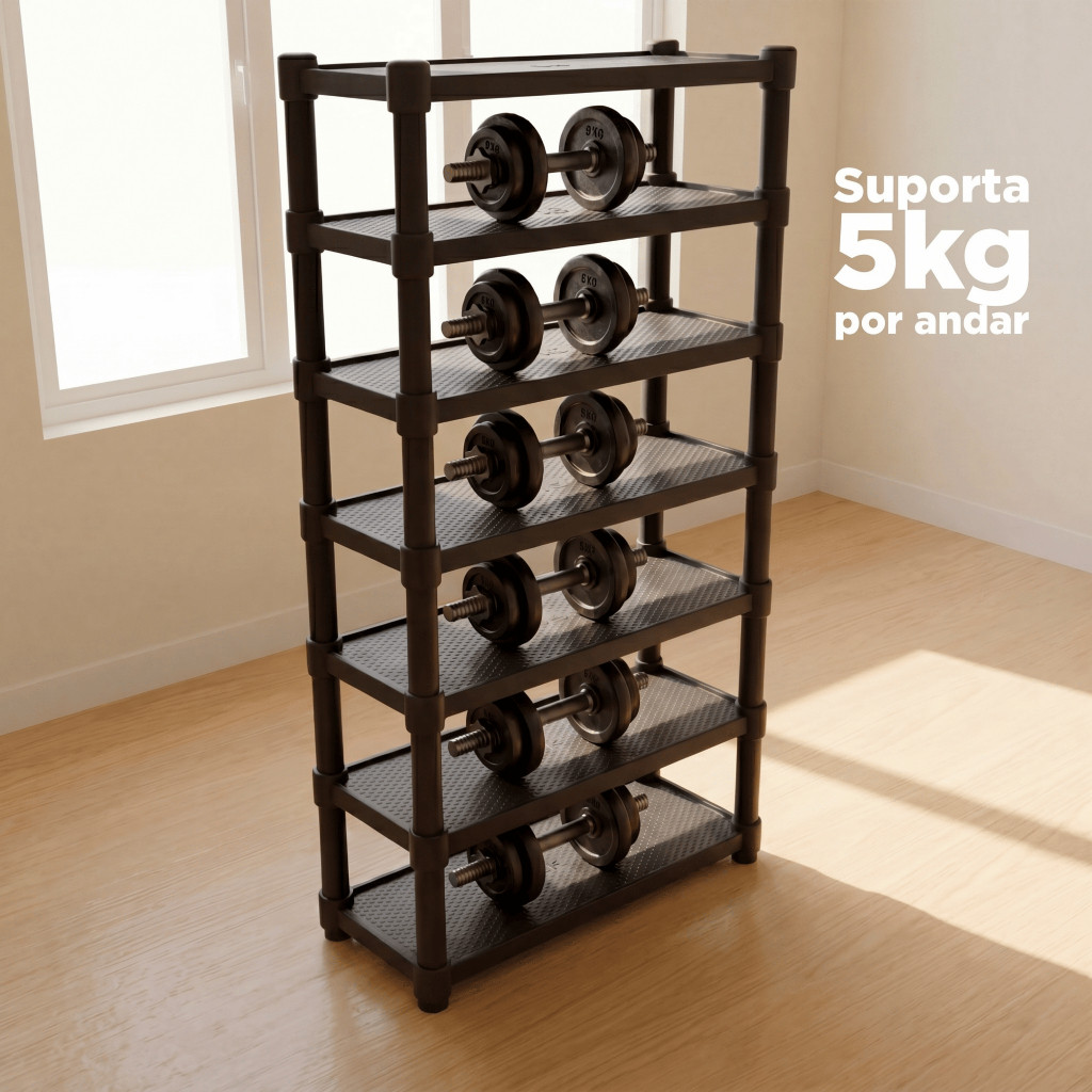 Estante Prateleira Modular Multiuso Organizadora Plástico Reforçado 7