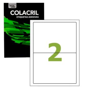 Etiqueta Adesiva A4 100 Folhas para Impressora 143,4 X199,9mm Modelo