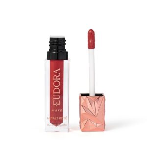 Eudora Make Batom Líquido Cremoso Metals Rosé Terracota Exclusivo — Maquiagem