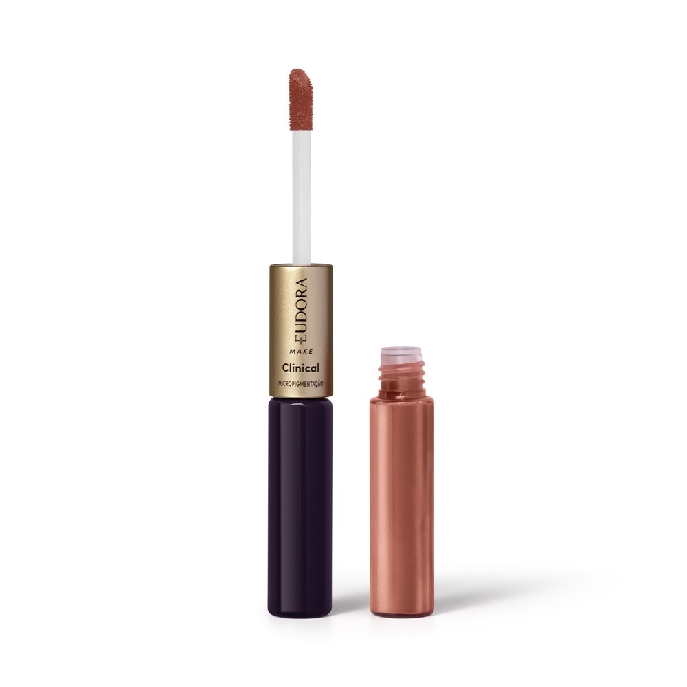 Eudora Make Batom Líquido Duo Mascavo Irresistível 3,5g — Maquiagem