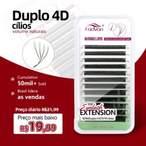 Fadvan 8D W Cílios Dupla Camada 4D Extensões De Forma Ventilador De
