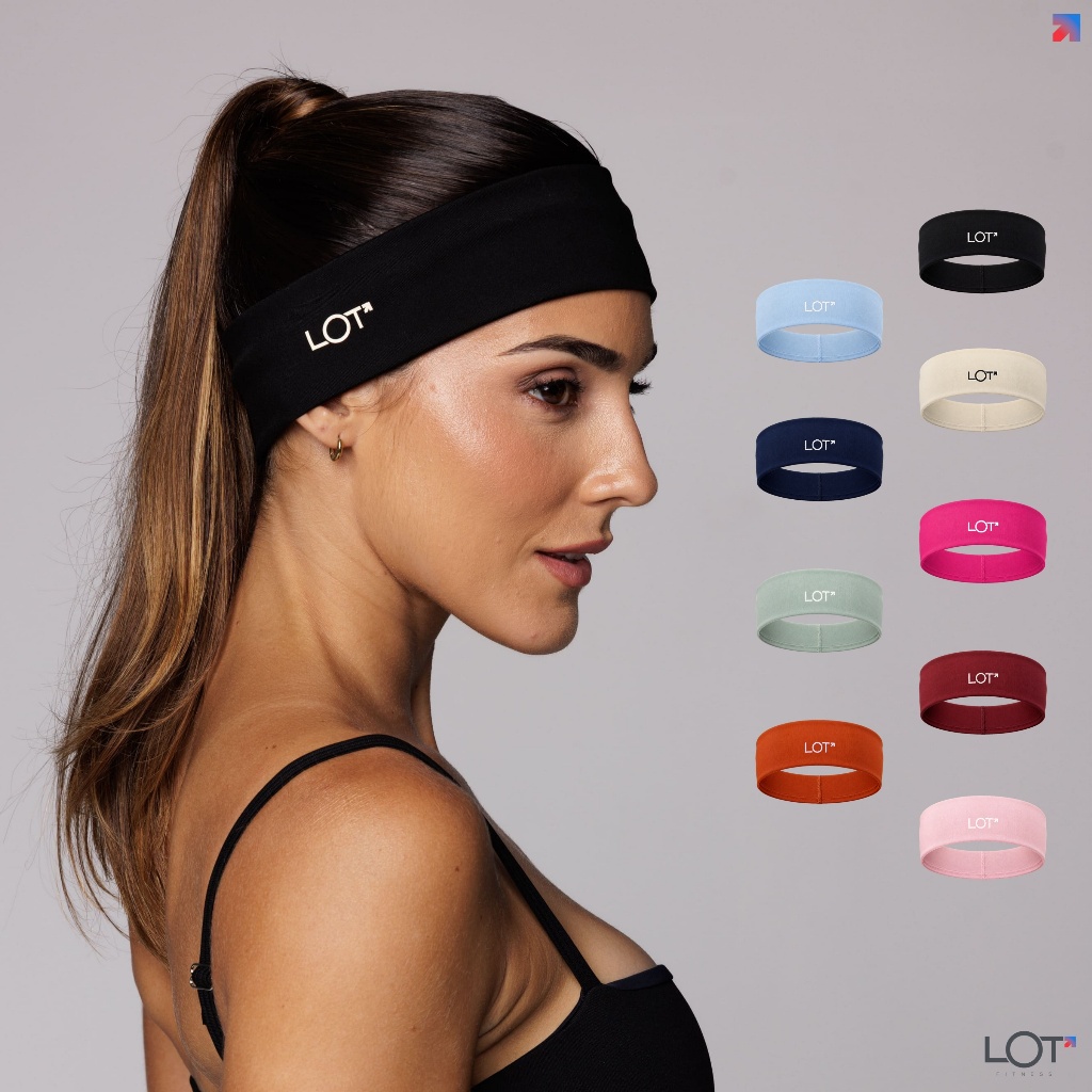 Faixa de Cabelo Headband Elástica Esportiva Academia Poliamida