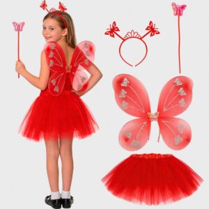 Fantasia Infantil Borboletinha pra Menina de Carnaval Kit com Asa