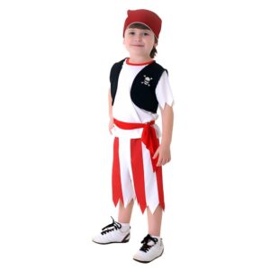 Fantasia Infantil Pirata Com Bandana E Colete Abrakadabra