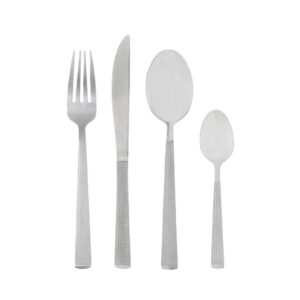 Faqueiro 16 Peças Aço Inox Santorini Lyor Prata Jogo de Talheres