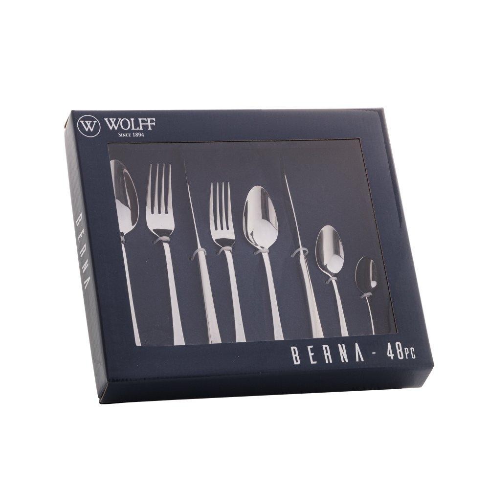 Faqueiro 48 Peças Wolff Berna de Aço Inox