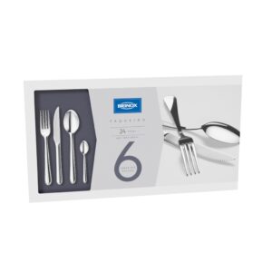 Faqueiro Brinox Lyon 24 42 90 Peças Aço Inox