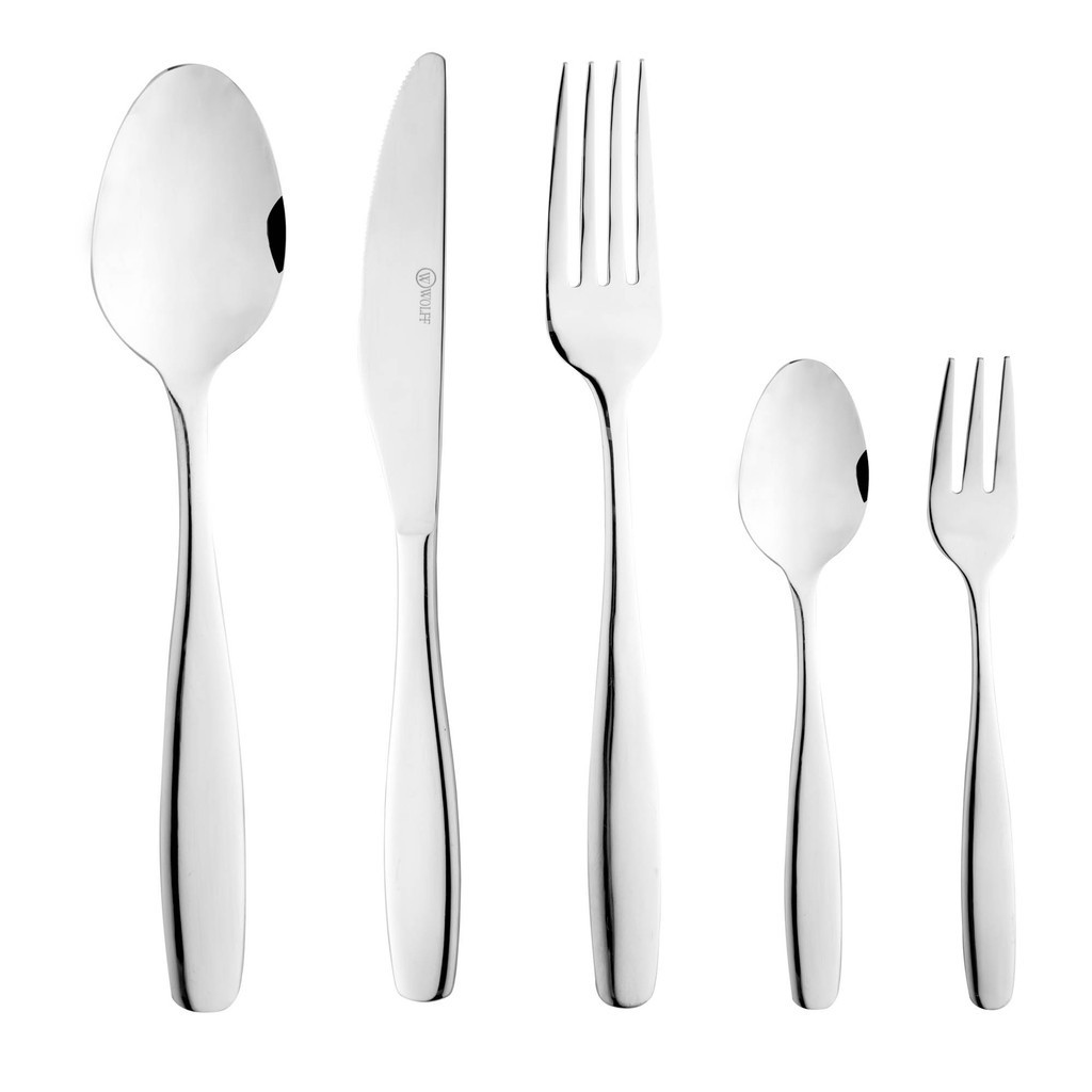 Faqueiro de Aço Inox Cannes 20 Peças Jogos de Talheres Mesa Posta — Cozinha e Utensílios