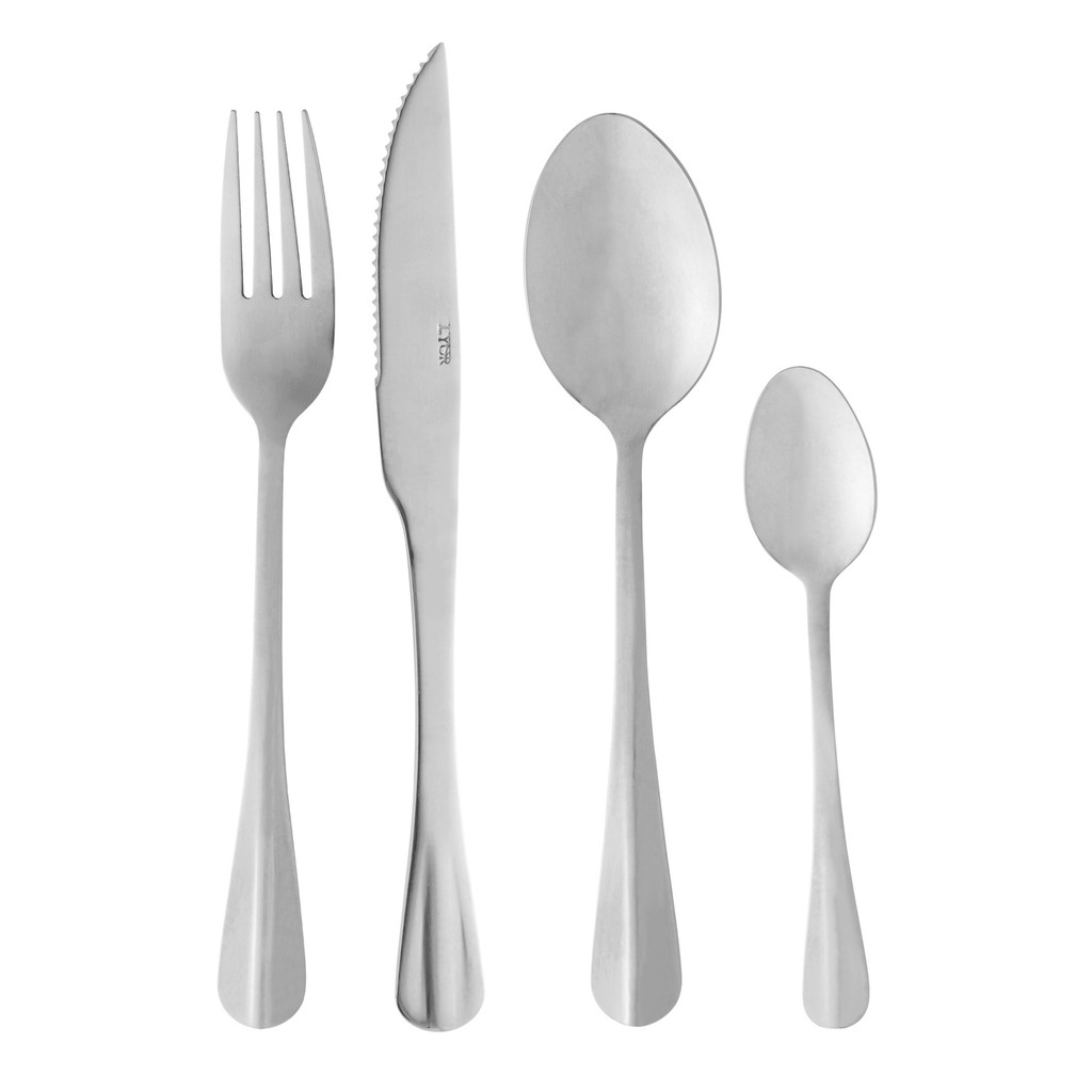 Faqueiro Jogo de Talheres Inox 24 Peças Aço Inox Positano Lyor