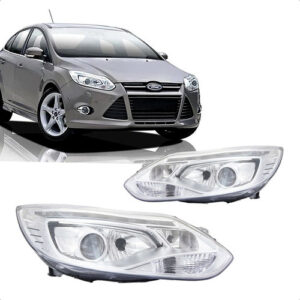 Farol Focus 2014 2015 Cromado C motor C led C projetor