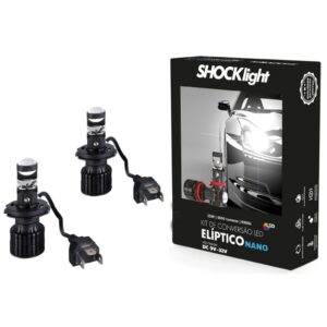 Farol Led Lampada Nano H4 Projetor Canhão Facil Instalaçao — TV e Vídeo