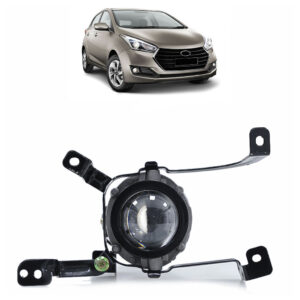 Farol Milha Auxiliar Hb20 2016 2017 2018 Carcaça Metálica Lente