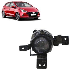 Farol Milha Auxiliar Hb20 2020 2021 2022 Lente Lisa em Vidro Com