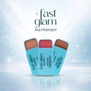 Faz Tudo Multifuncional 3 em 1 Blush Contorno Sombra Batom Fast Glam