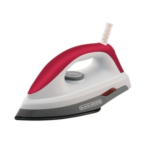 Ferro de Passar a Seco Black Decker com Base Antiaderente e Vinho