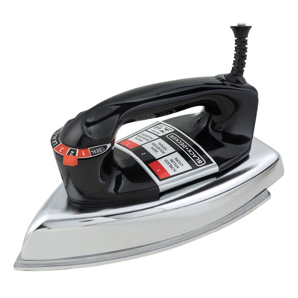 Ferro de Passar a Seco VFA1110TM2 com Base de Alumínio Black Decker — Eletroportáteis