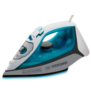 Ferro de Passar a Vapor com Base Antiaderente Black Decker