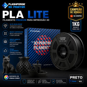 Filamento Pla Lite Flashforge 1Kg 1.75mm Alta Qualidade Impressora 3D