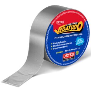 Fita adesiva 44 mm x 5 m Silver tape Dryko