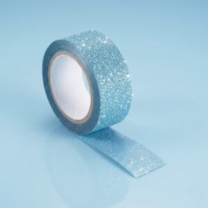 Fita Adesiva Glitter Azul Claro 1 unidade Rizzo
