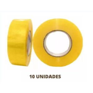 Fita Adesiva Kit Com 10 Rolos de 300m cada Transparente Durex