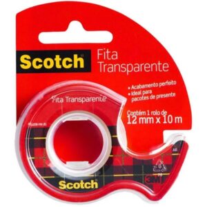 Fita Adesiva Transparente 12MM X 10M 3M Scotch C Dispenser