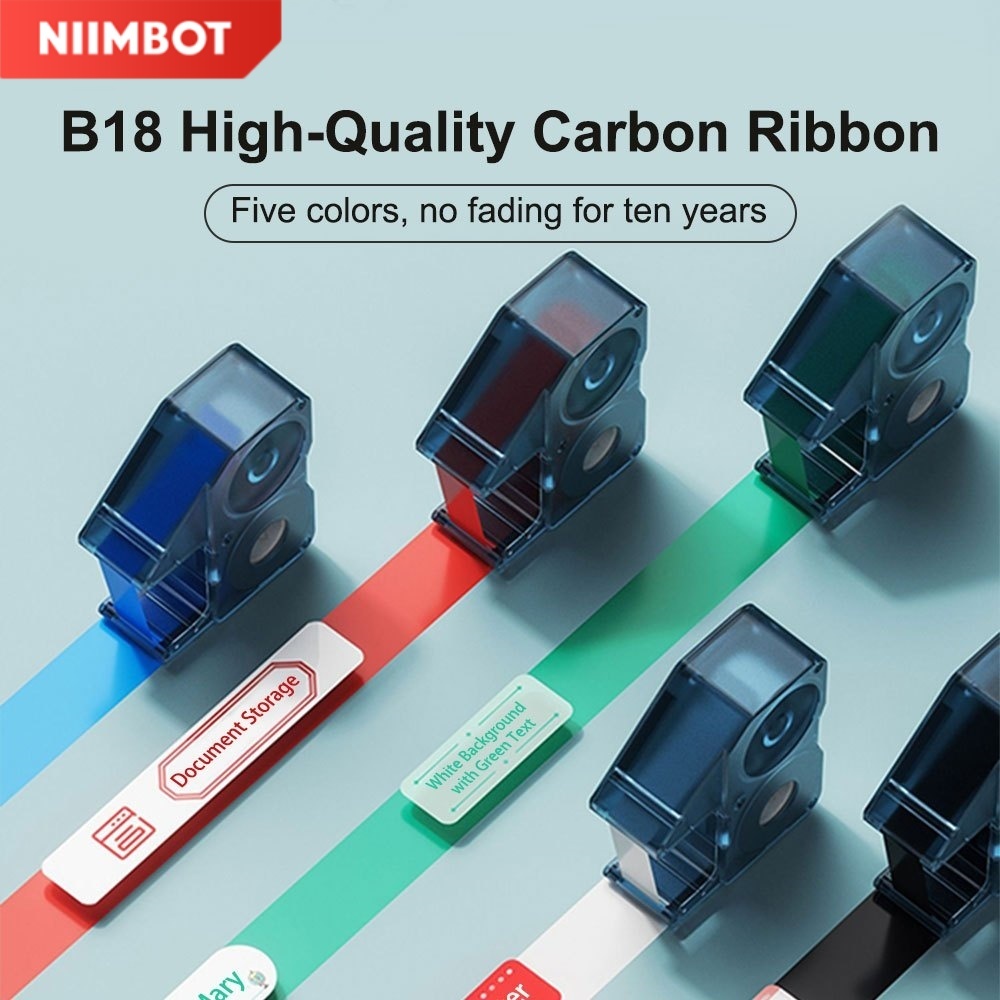 Fita De Carbono À Base De Resina Niimbot N1 14mm 16m De Longa Duração