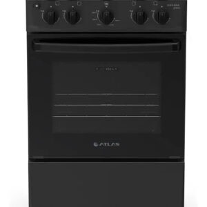 Fogão 4 Bocas À Gás Atlas Havana Glass Preto Bivolt — Cozinha (grandes)