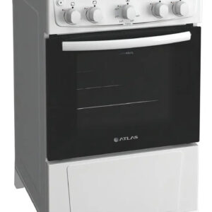 Fogão 4 Bocas Atlas Mônaco Plus Branco com Mesa Inox e Acendimento