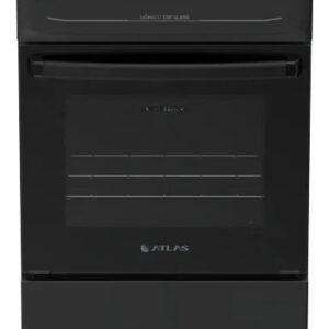 Fogão 4 Bocas Atlas Mônaco Top Glass Automático Mesa De Vidro Preto